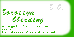 dorottya oberding business card